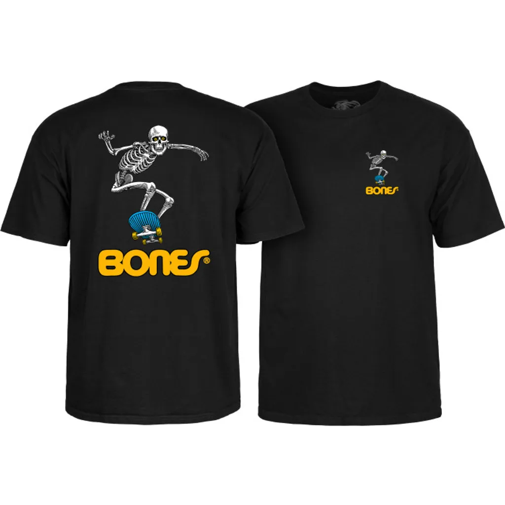 Powell Peralta Skateboard Skeleton 2 T-Shirt Black