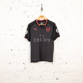 Puma Arsenal 2017 Lacazette Third Football Shirt - Black - S