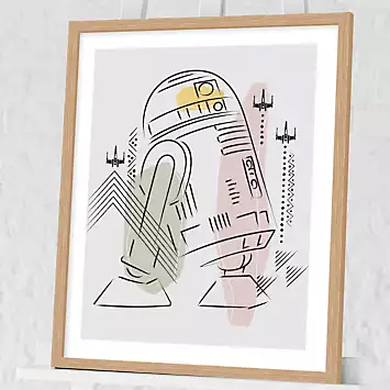 R2D2 Star Wars Framed Print | Kaleidoscope