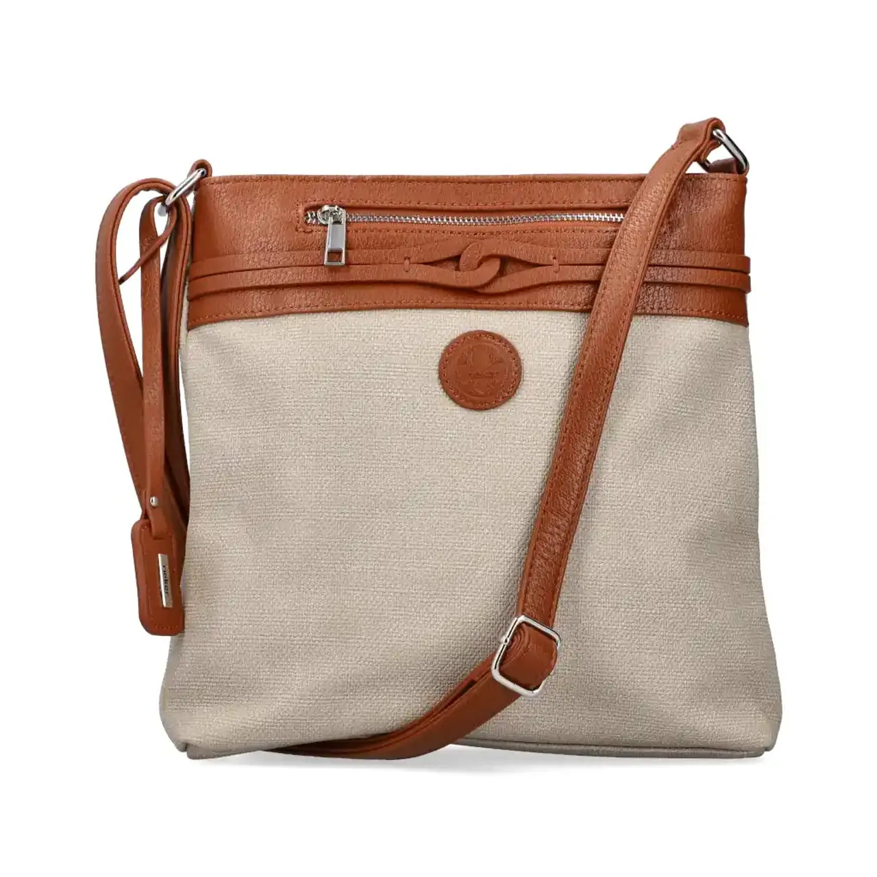 Rieker H1519-62 Beige & Tan Cross Body Bag