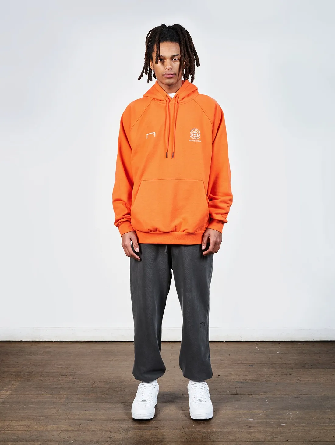 [SALE 60%] PEARL BALL PATCH HOODIE - ORANGE