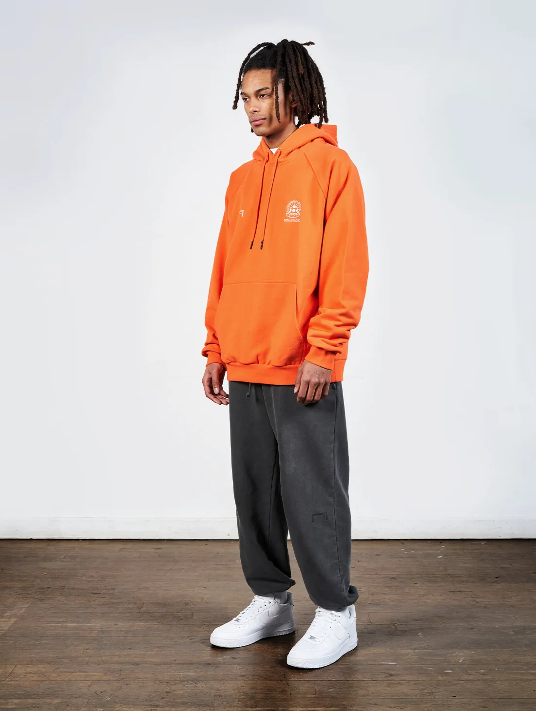 [SALE 60%] PEARL BALL PATCH HOODIE - ORANGE