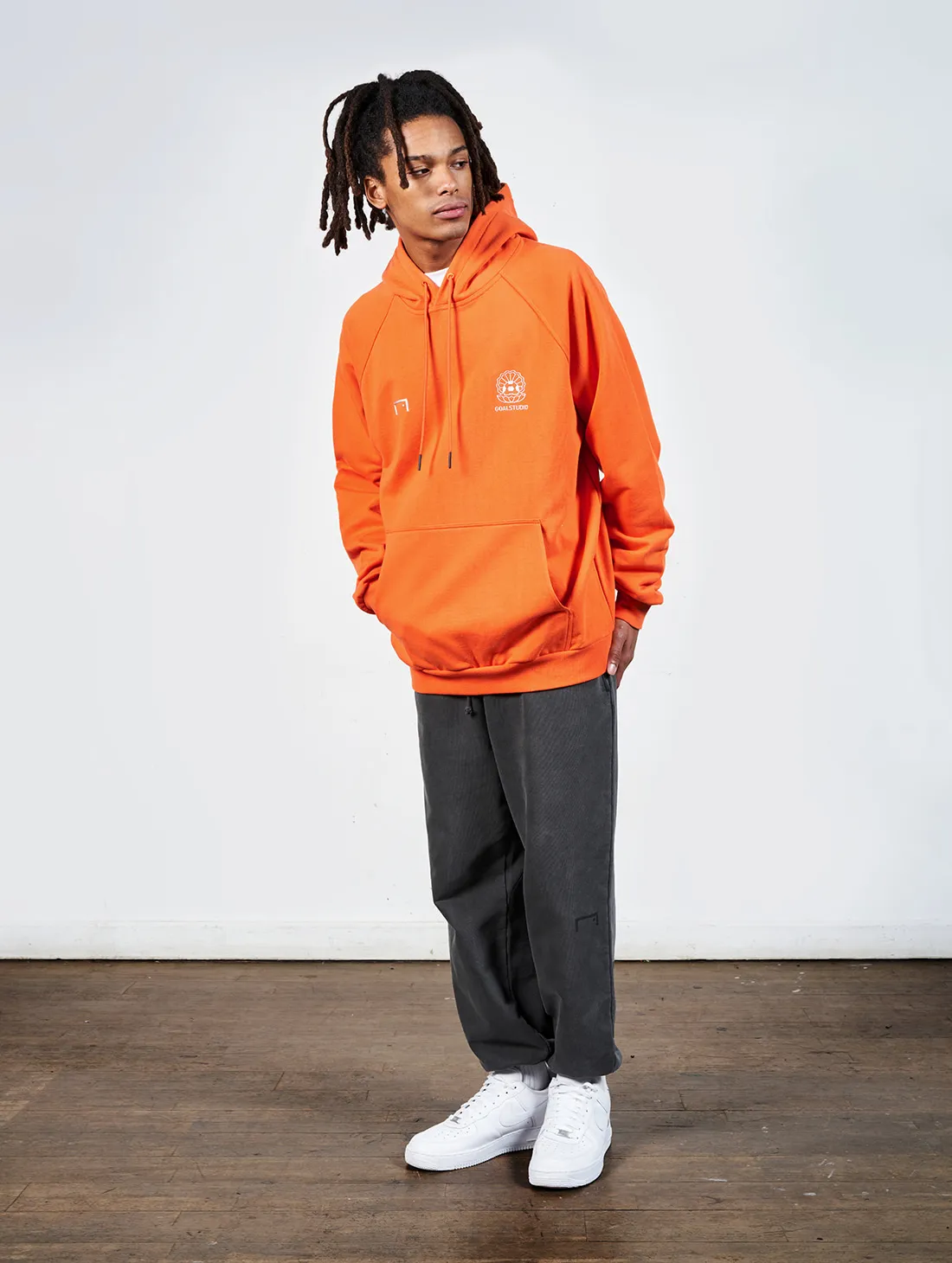 [SALE 60%] PEARL BALL PATCH HOODIE - ORANGE