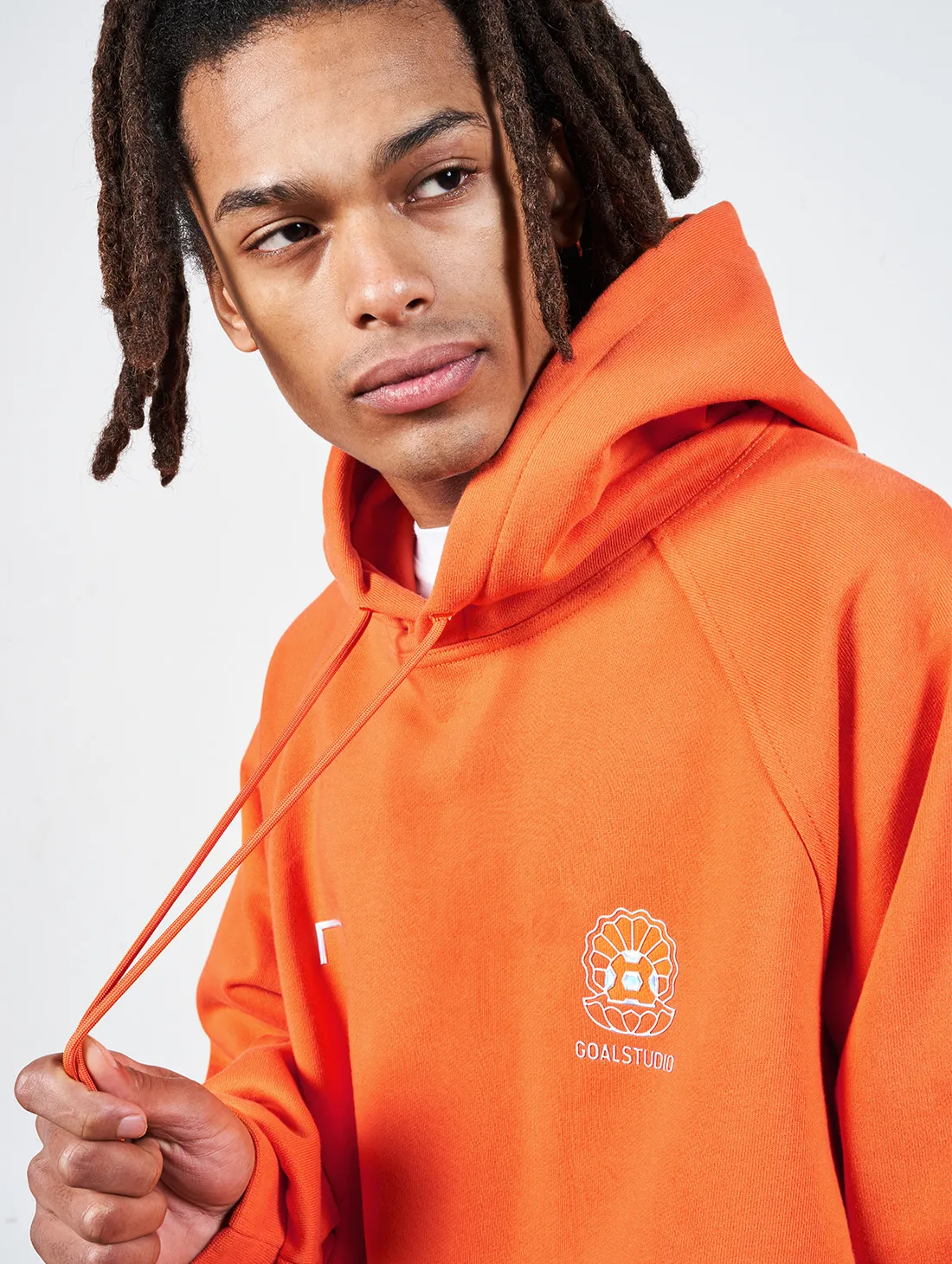 [SALE 60%] PEARL BALL PATCH HOODIE - ORANGE