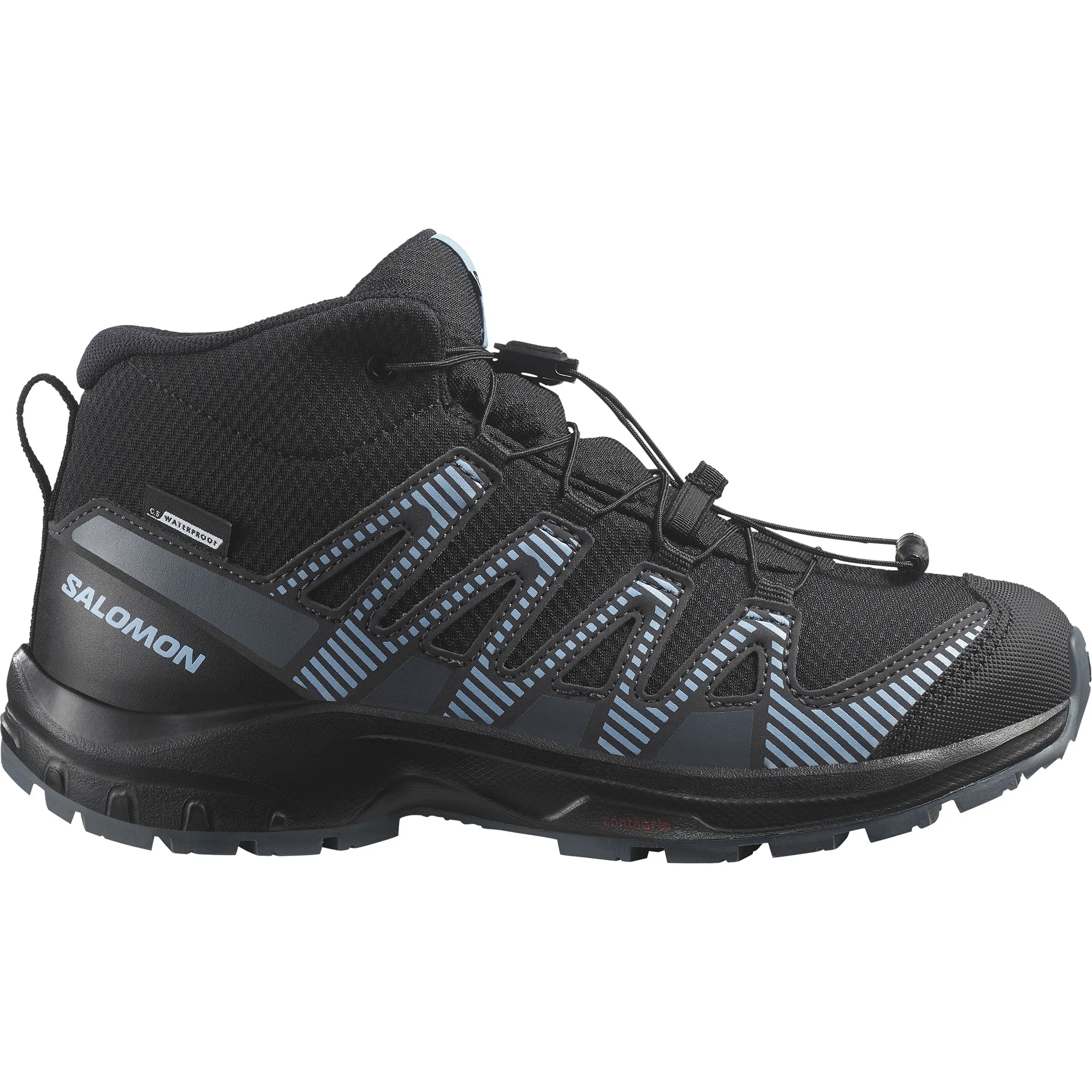 Salomon Juniors' XA Pro V8 Mid Climasalomon Waterproof Black/Neptune/Alaskan Blue | Buy Salomon Juniors' XA Pro V8 Mid