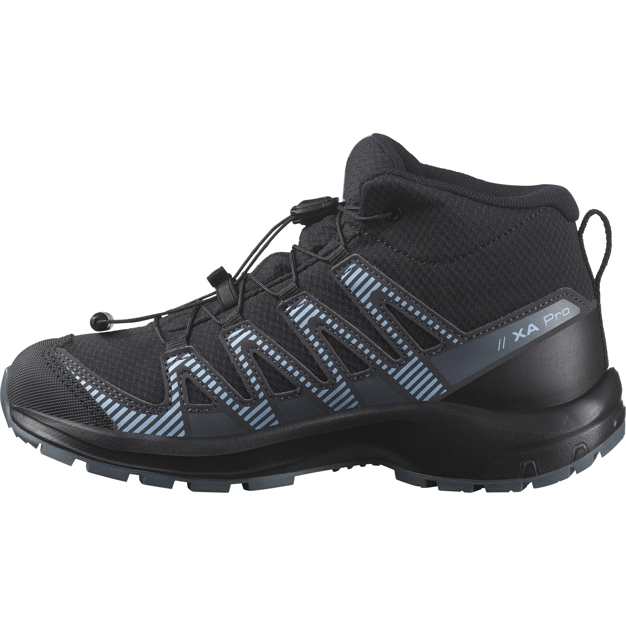 Salomon Juniors' XA Pro V8 Mid Climasalomon Waterproof Black/Neptune/Alaskan Blue | Buy Salomon Juniors' XA Pro V8 Mid