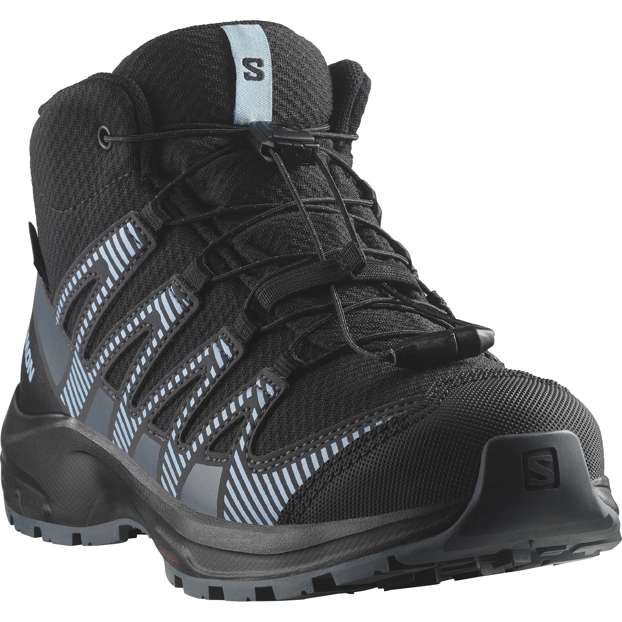 Salomon Juniors' XA Pro V8 Mid Climasalomon Waterproof Black/Neptune/Alaskan Blue | Buy Salomon Juniors' XA Pro V8 Mid