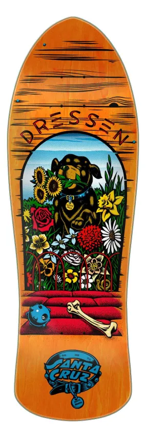 Santa Cruz Dressen Pup Reissue Skateboard Deck 9.5