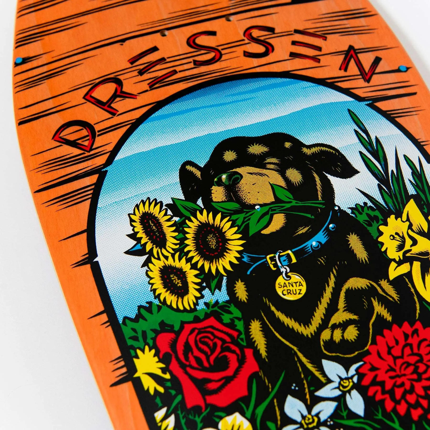 Santa Cruz Dressen Pup Reissue Skateboard Deck 9.5