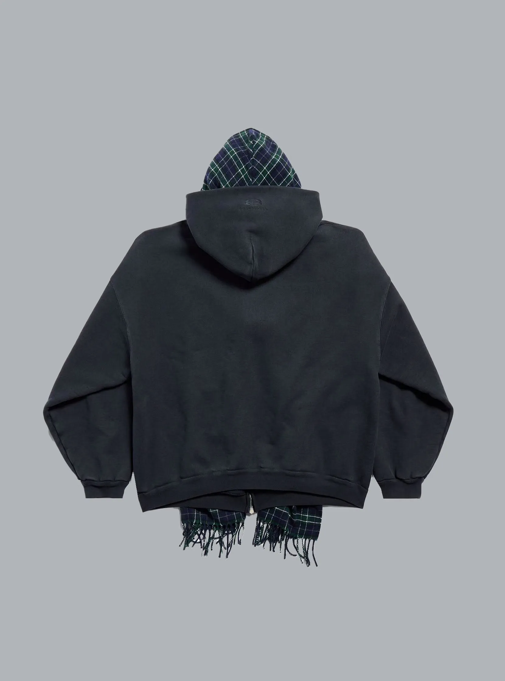 Scarf Zip-Up Navy