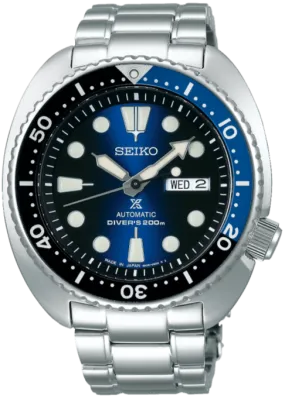 Seiko Prospex Automatic 200M Diver Scuba Deep Blue Batman Turtle SBDY013