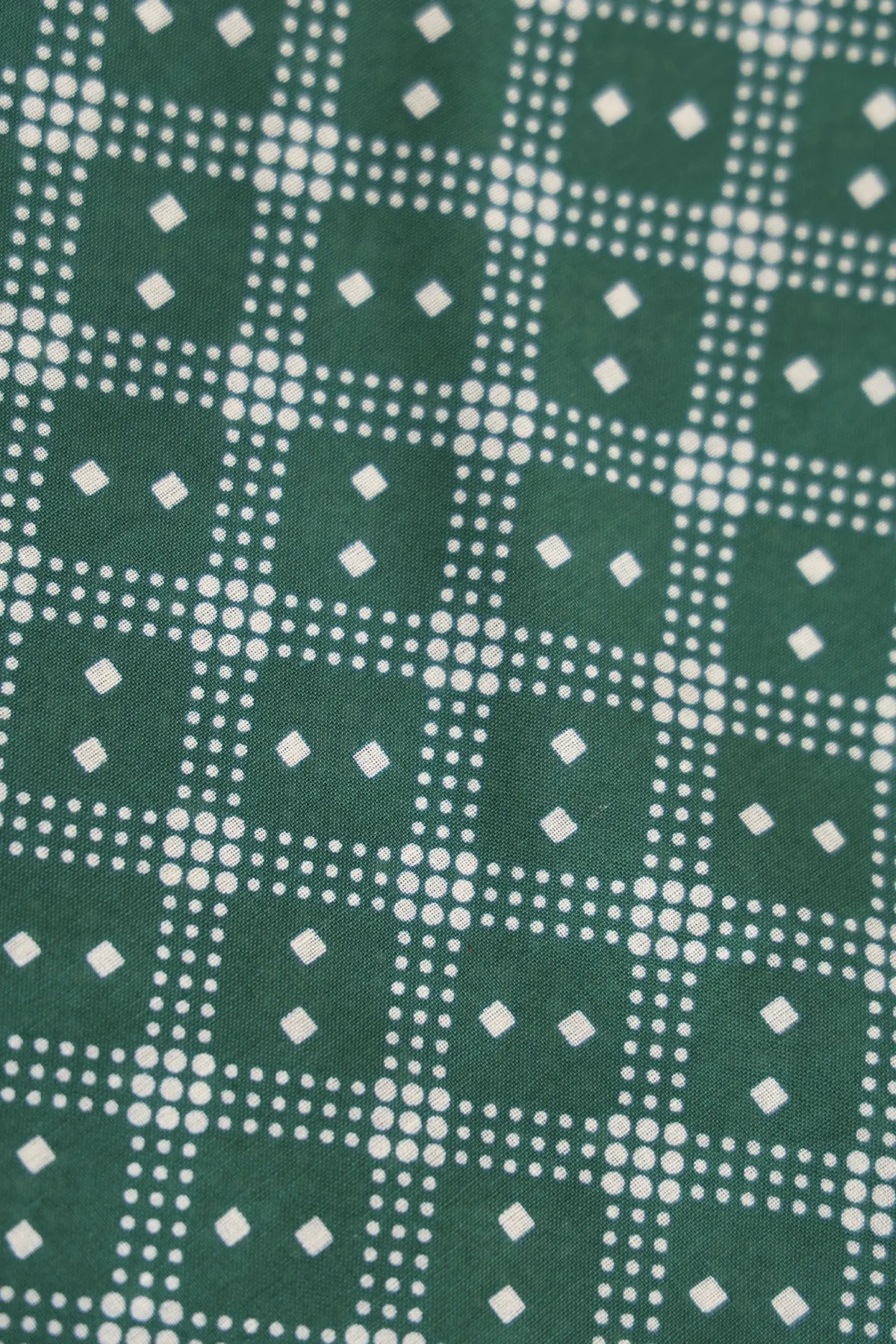 Shaker Dot Bandana Scarf - Evergreen