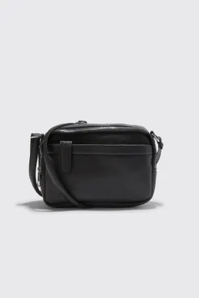 Smart Cross Body Tab Pu Bag | boohooMAN UK