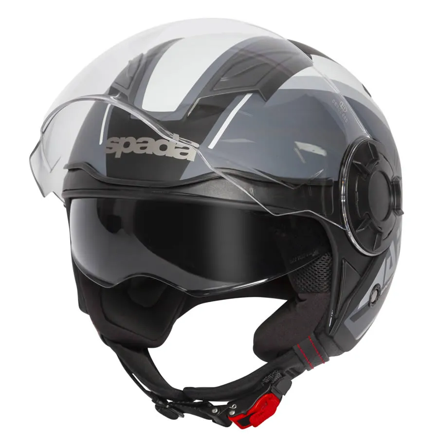 Spada Lycan Strobe Helmet - Black/White