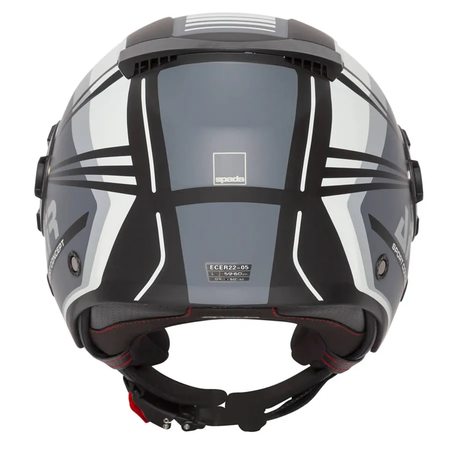 Spada Lycan Strobe Helmet - Black/White