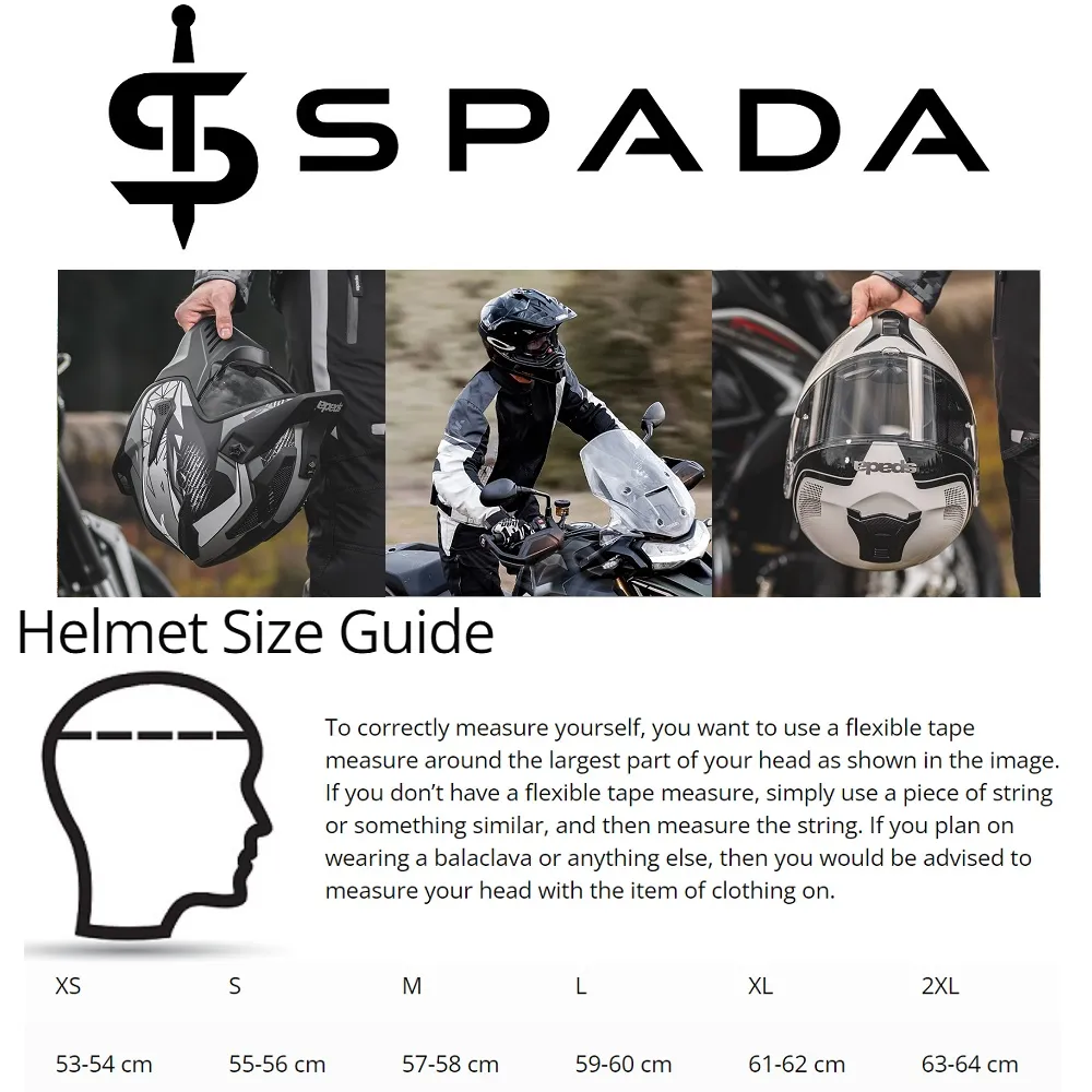 Spada Lycan Strobe Helmet - Black/White