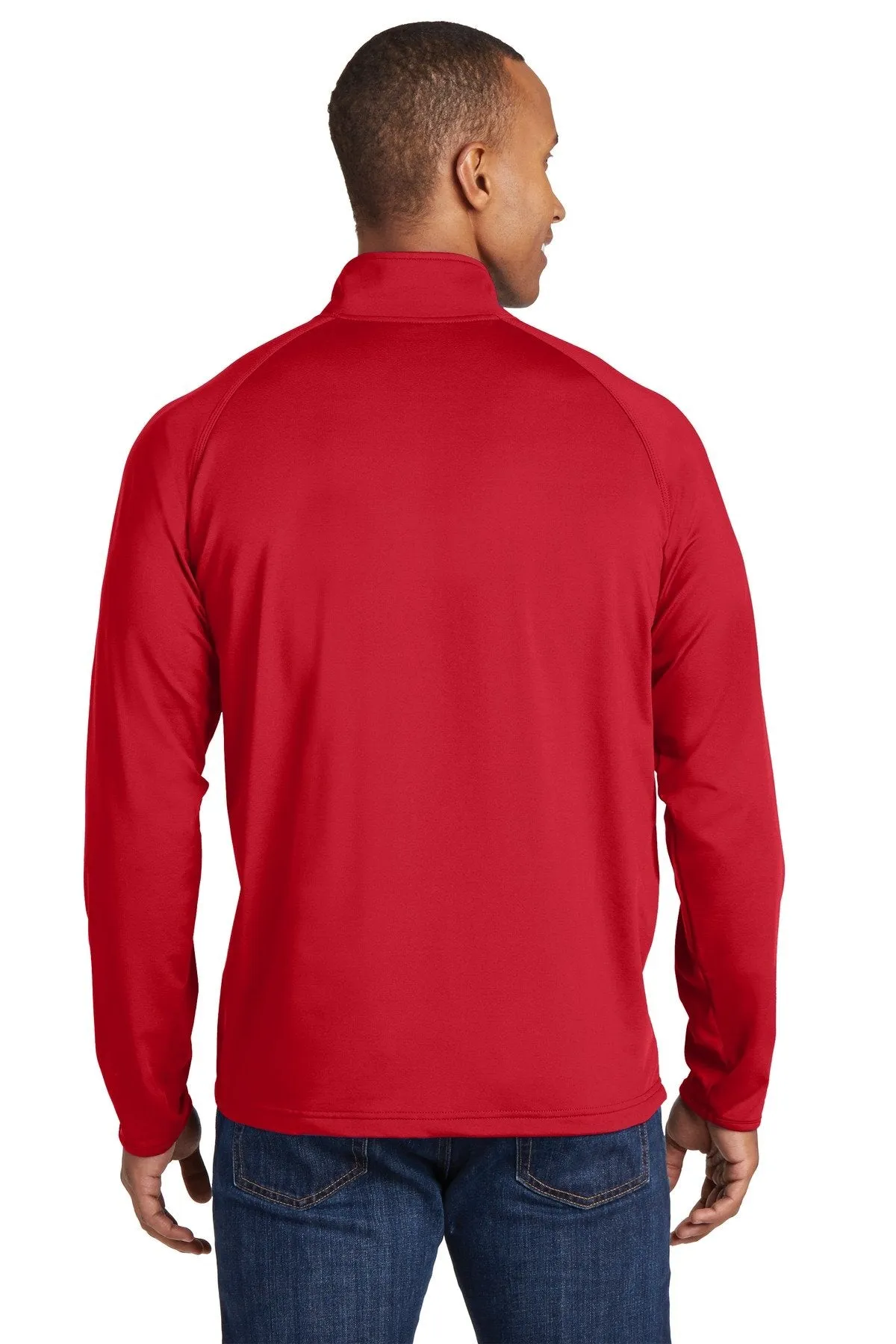 Sport-Tek Tall Sport-Wick Stretch 1/2-Zip Pullover TST850 True Red