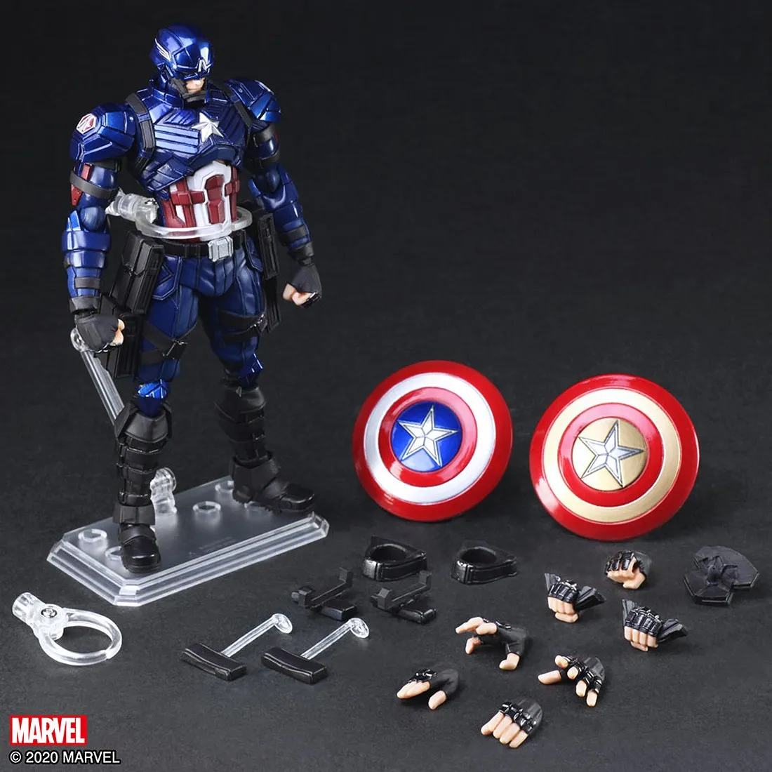 Square Enix Marvel Universe Variant Bring Arts Captain America Figure (navy)