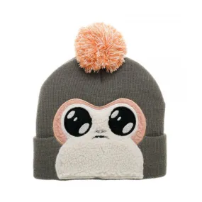 STAR WARS: THE LAS JEDI PORG BIGFACE BEANIE WITH POM