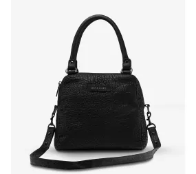 Status Anxiety WOMENS LAST MOUNTAINS LEATHER BAG - BLACK BUBBLE