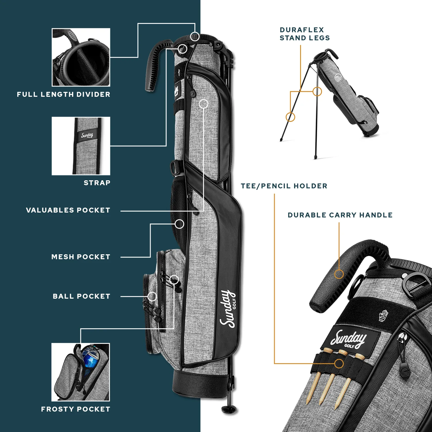 Sunday Golf LOMA BAG | Seafoam