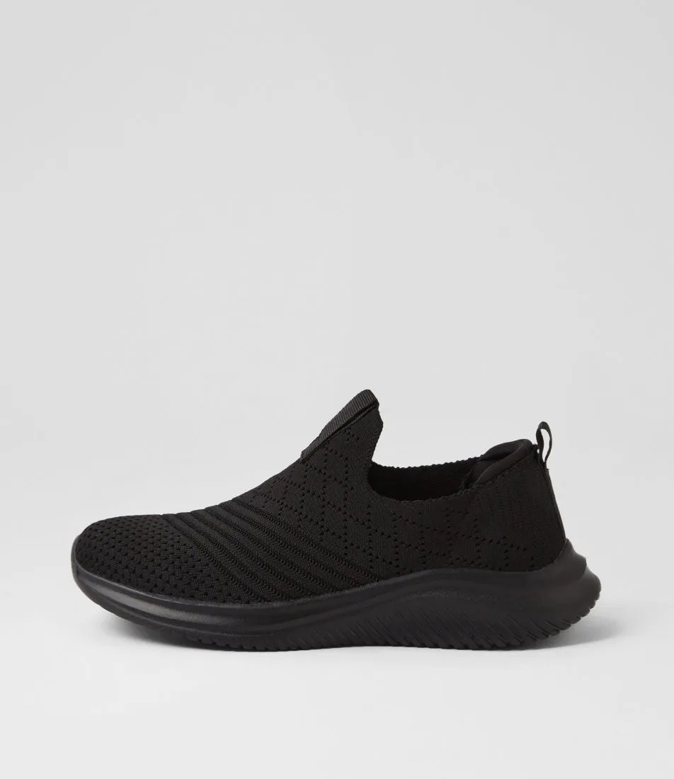 SUPERSOFT Bethie Black Knit Sneakers