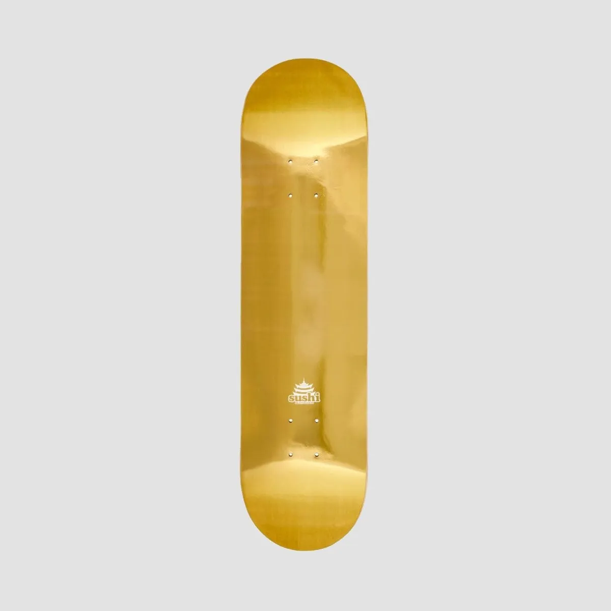 Sushi Pagoda Foil Skateboard Deck Gold - 8.125"