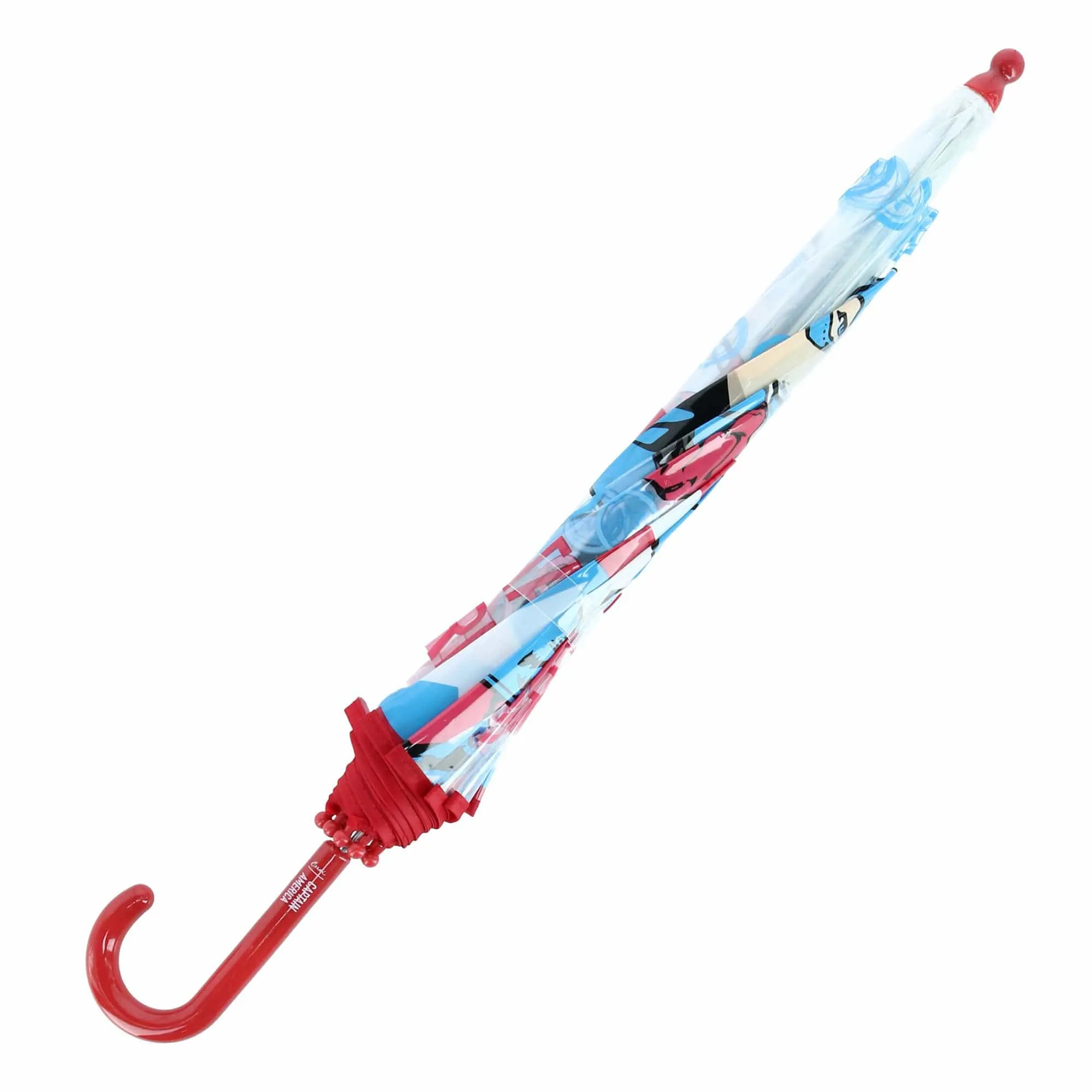 Textiel Trade Kid's Marvel Captain America Transparent Bubble Stick Umbrella