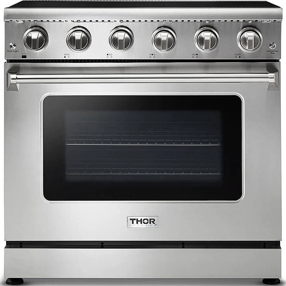 Thor Kitchen 36 inch Stainless Professional Electric Range | Electronic Express