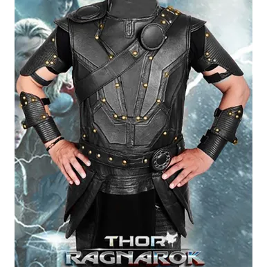 Thor Ragnarok Brown Leather Vest