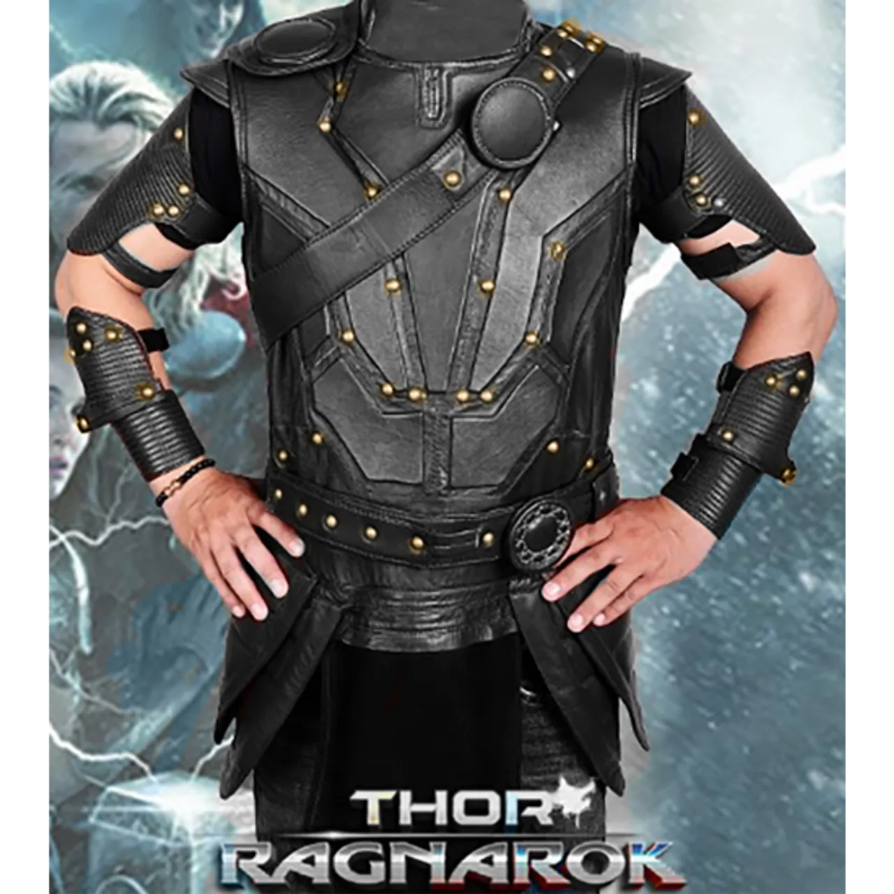 Thor Ragnarok Brown Leather Vest