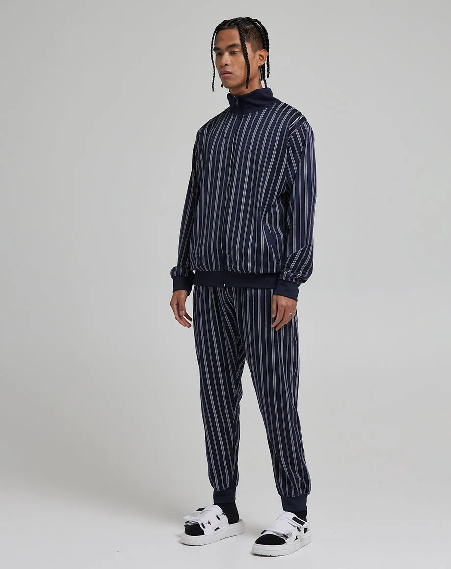 TIMON MEN'S STRIPE TRACK JACKET | NAVY