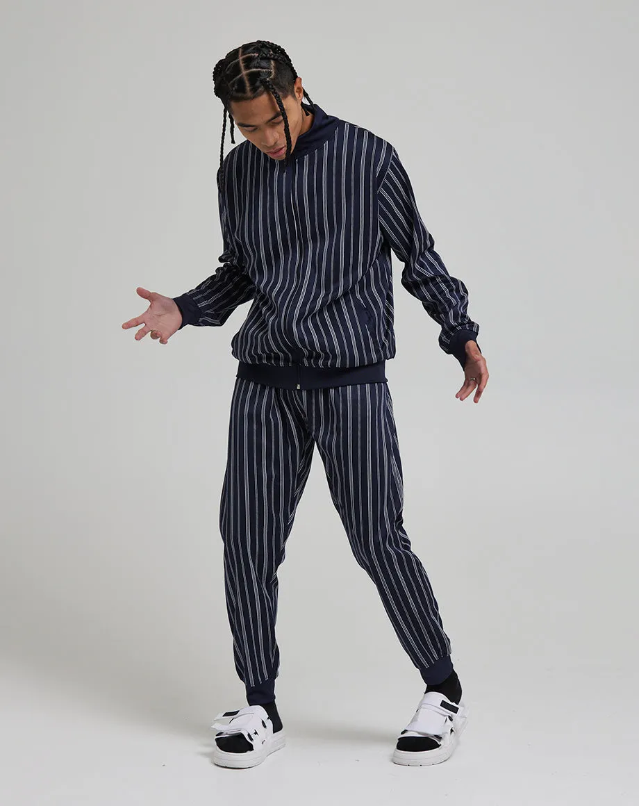 TIMON MEN'S STRIPE TRACK JACKET | NAVY