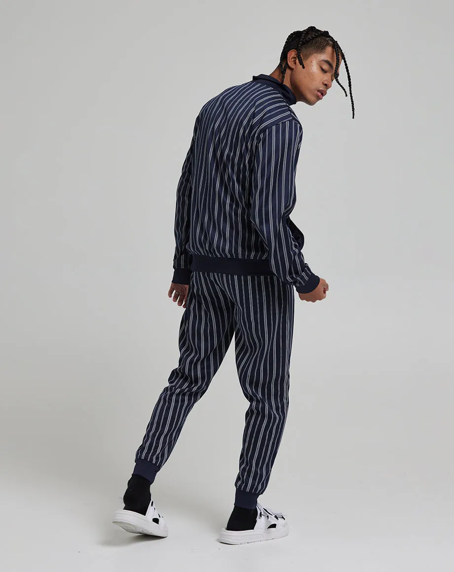 TIMON MEN'S STRIPE TRACK JACKET | NAVY