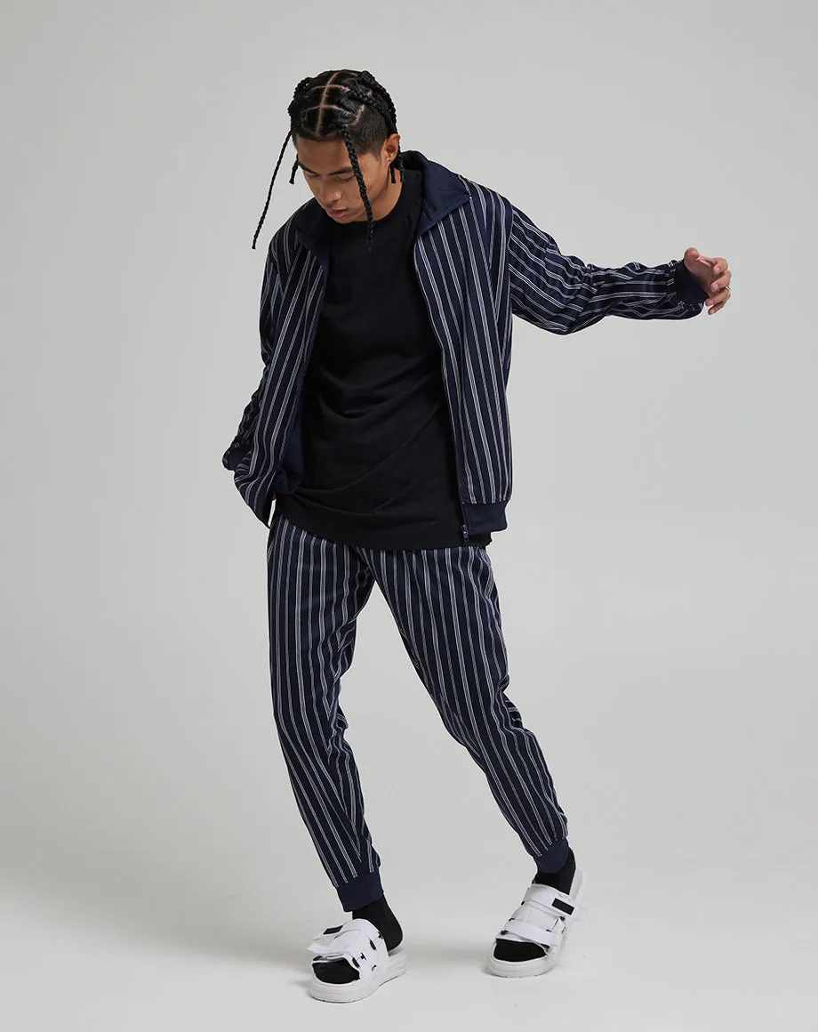 TIMON MEN'S STRIPE TRACK JACKET | NAVY