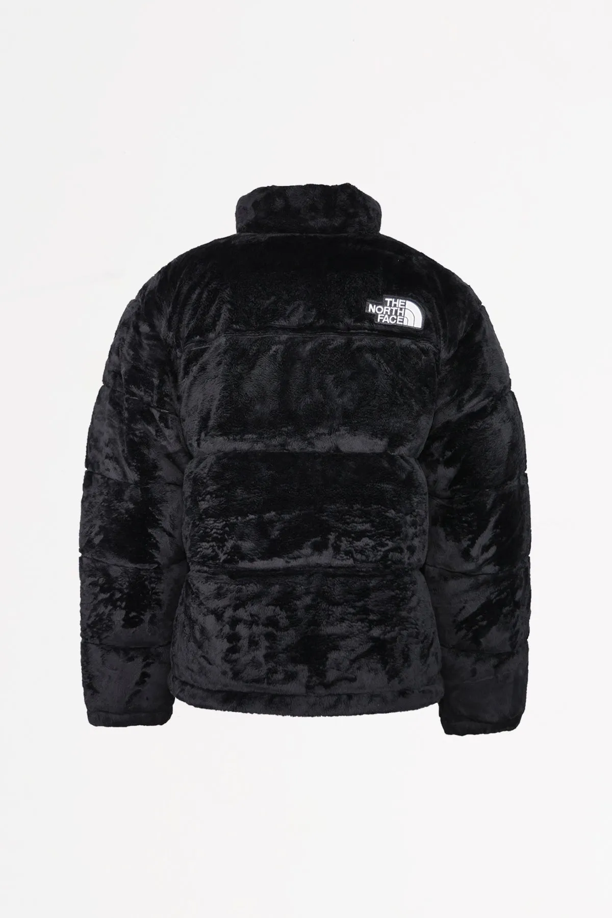 Velour Nuptse Jacket - Black