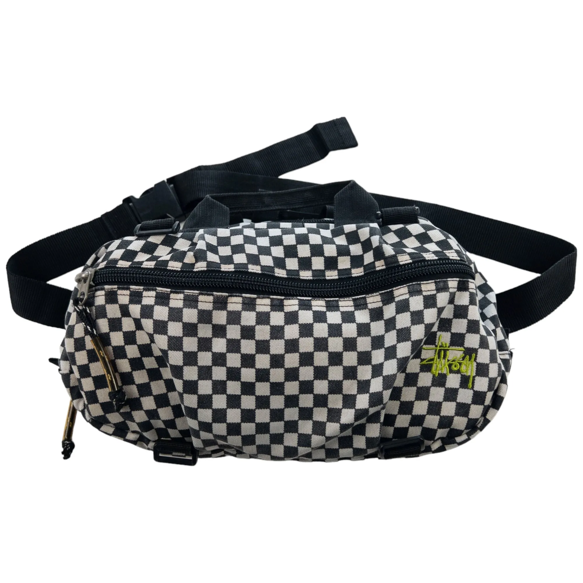 Vintage Stussy Checkered Cross Body Bag