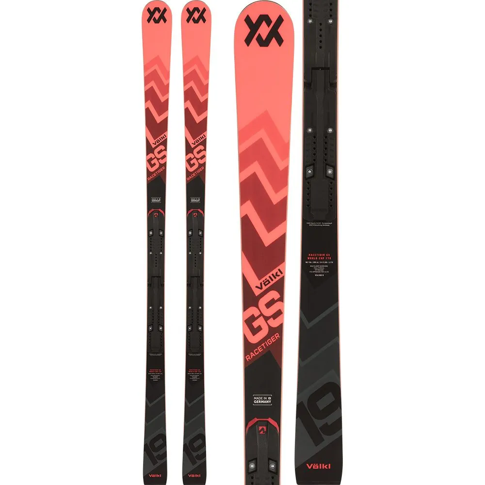 V\u00f6lkl - Racetiger GS R JR with Plate 24/25 Kids Ski with Binding