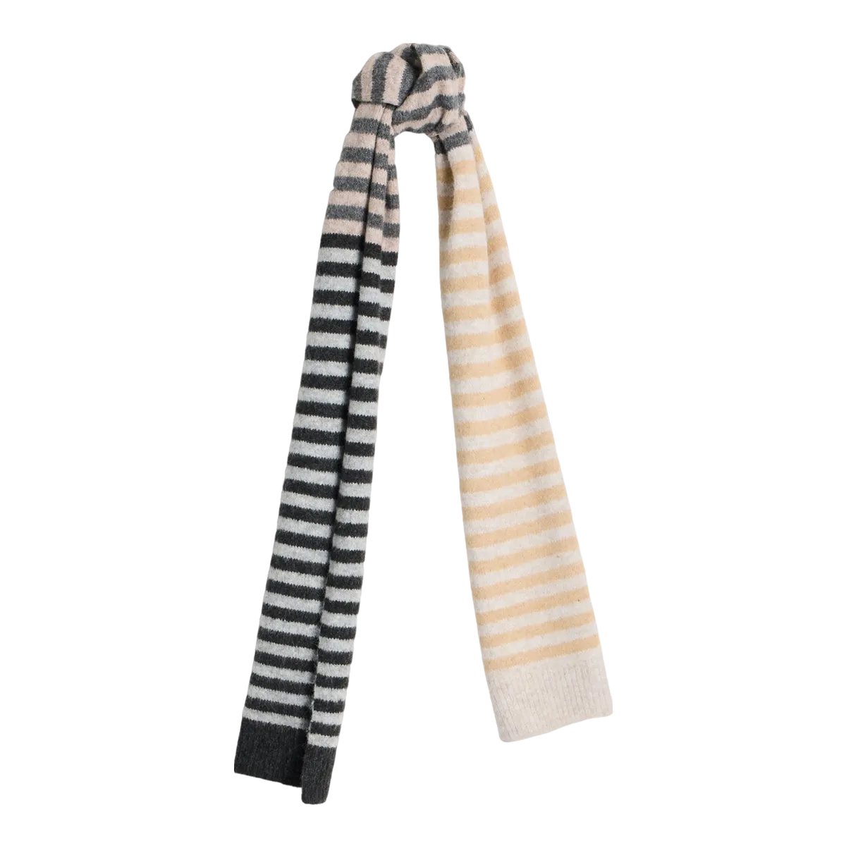 White Stuff Stripe Knitted Scarf