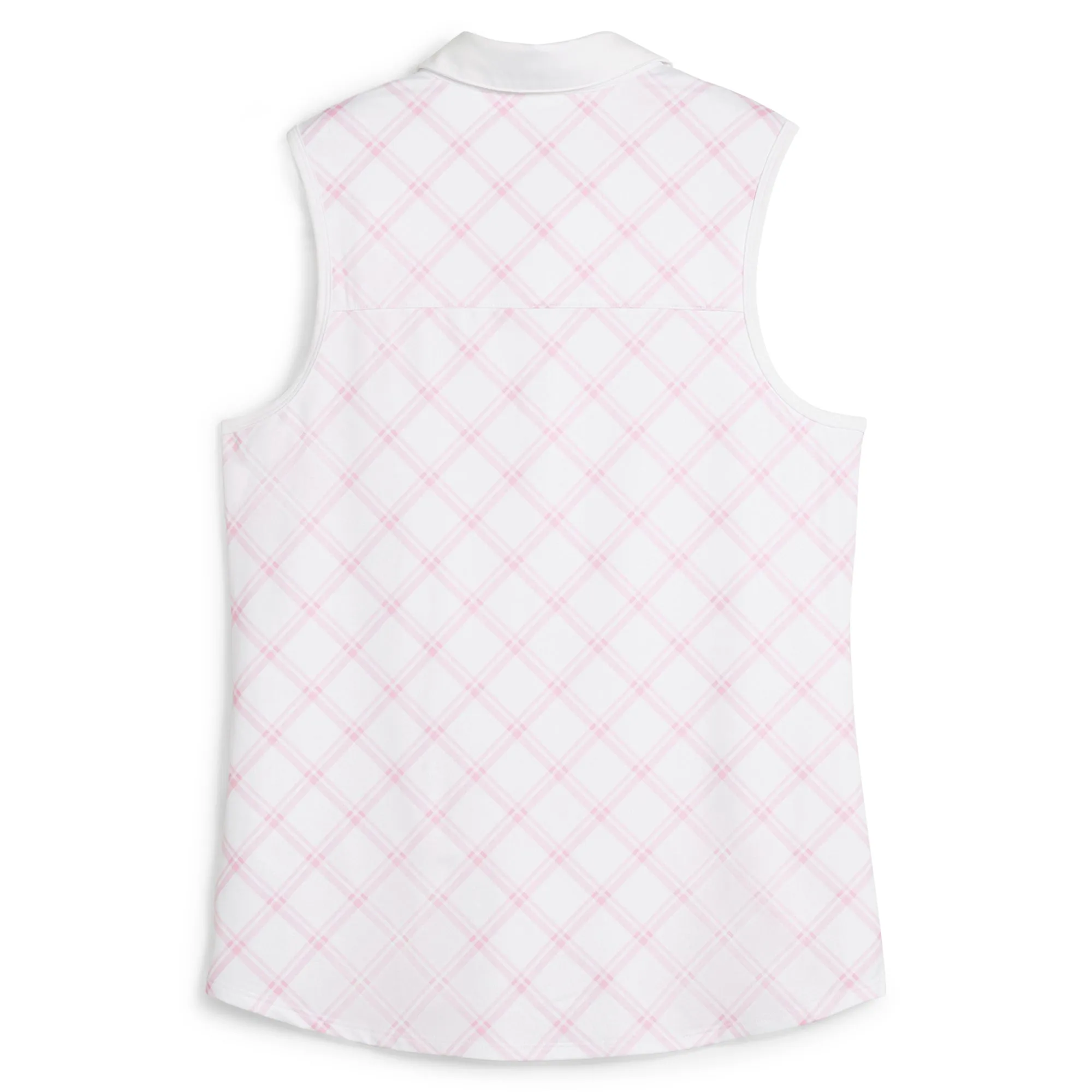 Women's CLOUDSPUN Plaid Sleeveless Golf Polo